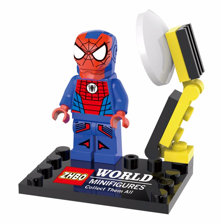 all spider man lego minifigures